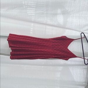 GAP Red Floral Midi Slip Dress